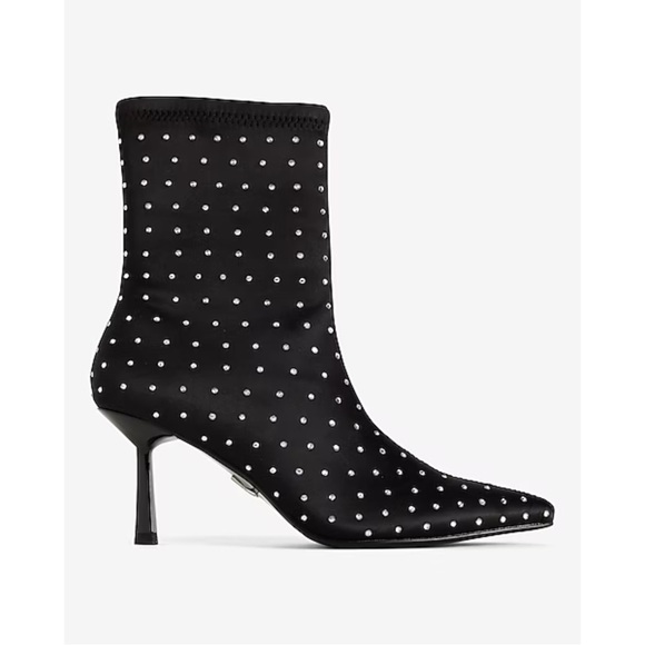 EXPRESS ~Rhinestone Pointed Heel Booties (NWT) - Picture 4 of 12